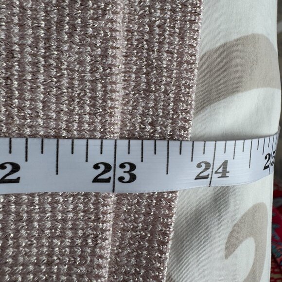 Light Silvery Gold Knit Sleeveless Mock Turtleneck - Picture 11 of 11